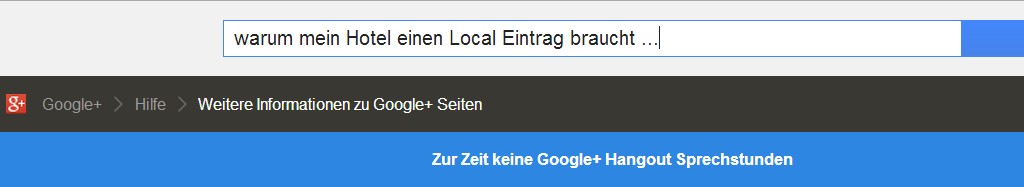 Warum Google+ Local anlegen?