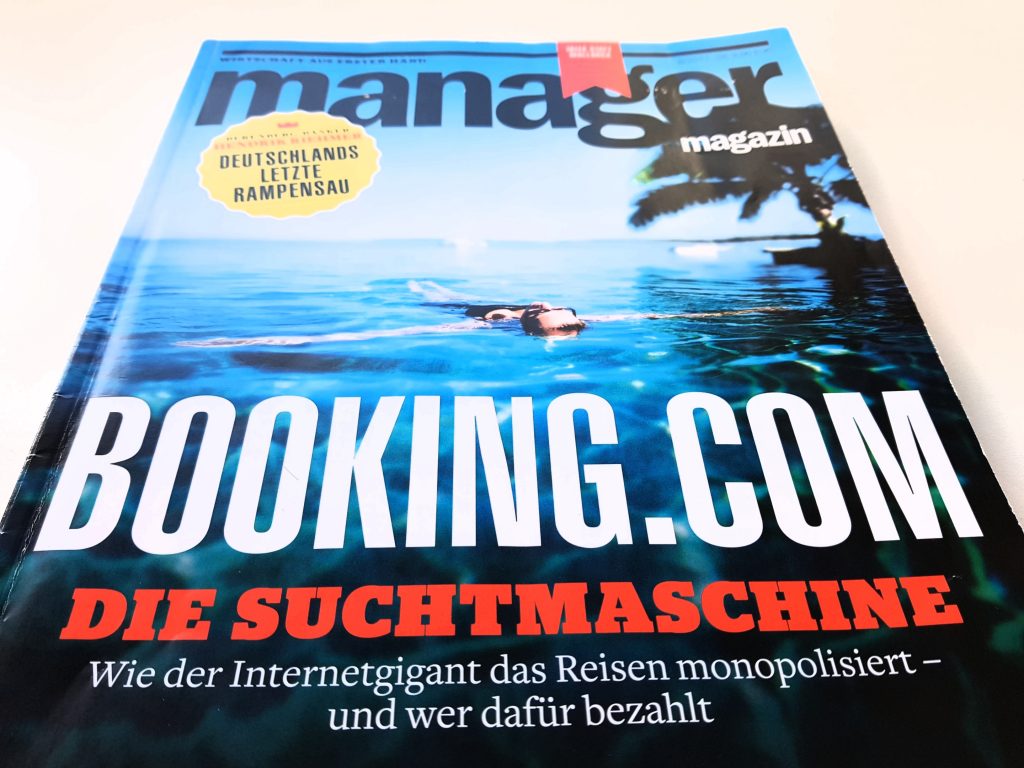 Manager Magazin 82017 Booking.com, wie der Internetgigant das Reisen monopolisiert  (Foto eCoach.at)