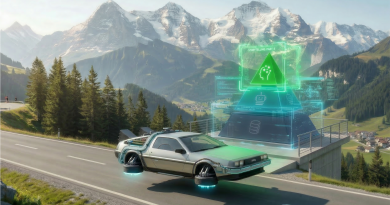 Zurück in die Zukunft. Sportwagen basiert auf dem Pyramidenmodell der digitalen Sichtbarkeit. Ebene 3: Inspiration leuchtet.